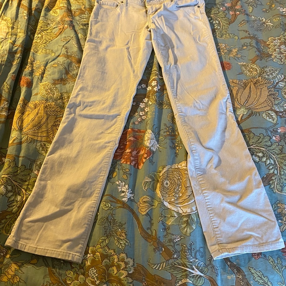 American Eagle Outfitters Cream Straight Leg Jeans
